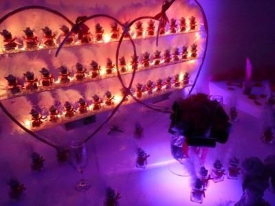 porte boite dragee mariage lumineux